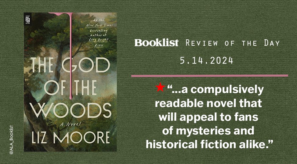 #ReviewoftheDay | THE GOD OF THE WOODS by @LizMooreBooks | @riverheadbooks | bit.ly/4ds8p9k