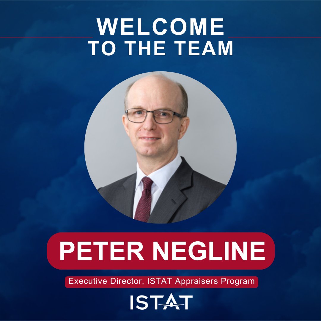 Please join us in welcoming Peter Negline as the new ISTAT Appraisers Program Executive Director!