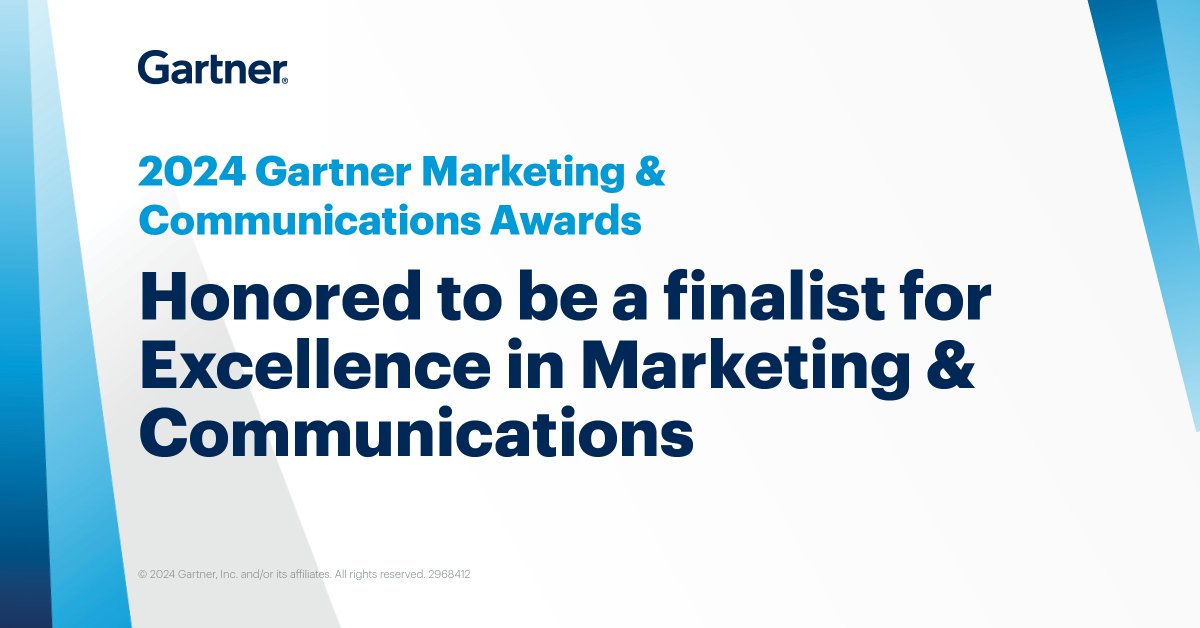 We are absolutely thrilled to be named a finalist for the Excellence in Marketing & Communications Award by Gartner for Marketing & Communications. What an honor this truly is. 

Cheers to the SmartBear marketing team 🎉