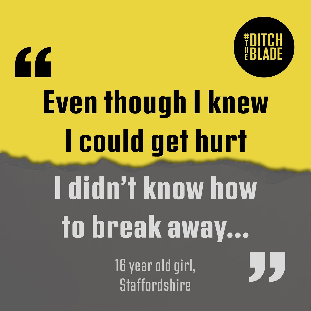 The #DitchTheBlade website has advice and links to support agencies who can give tailored confidential support and advice to young people and parents or carers. 

Take a look to find extra support to help break free from knives: orlo.uk/CO9eK
