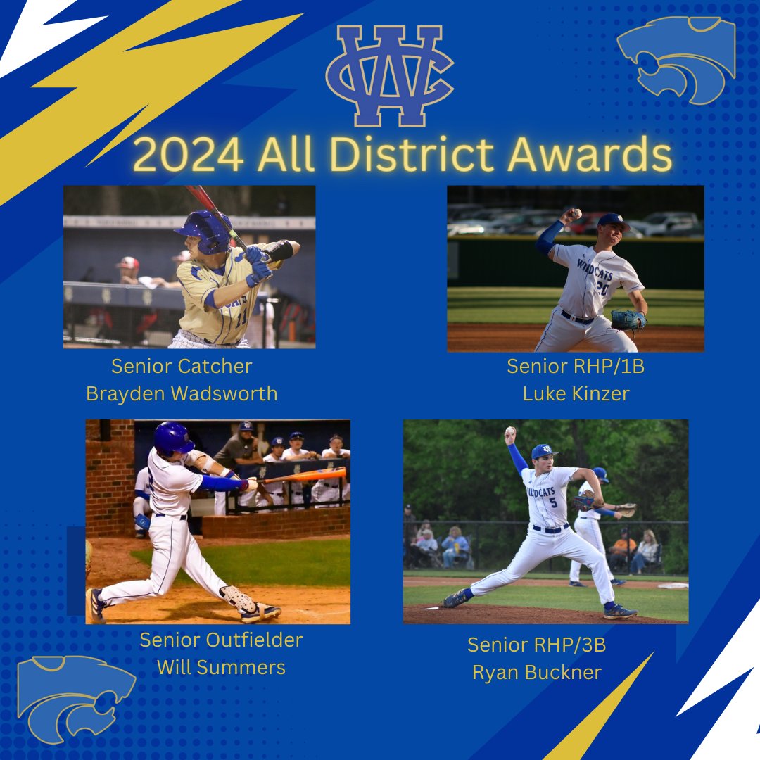 These 4 Seniors received All-District Honors this season! Congrats fellas! Well deserved! @wcsn16 <a href="/WilsonCentralHS/">WCHS</a>
