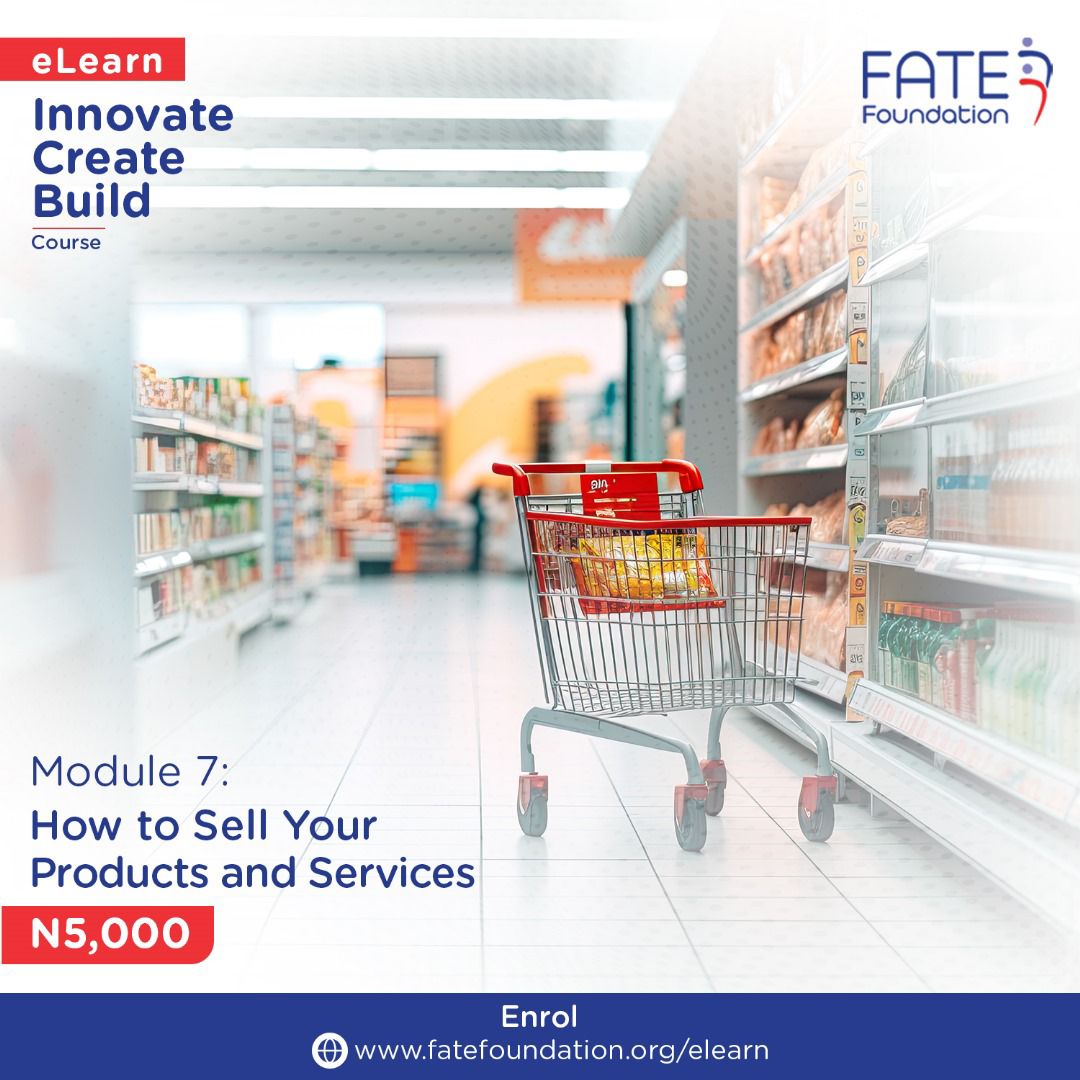 Are you tired of struggling to generate sales and feeling like your business is falling short of its potential? Our online course, 'How to Sell Your Products and Services,' is here with a lasting solution. Click the link to enroll today. elearning.fatefoundation.org #elearn