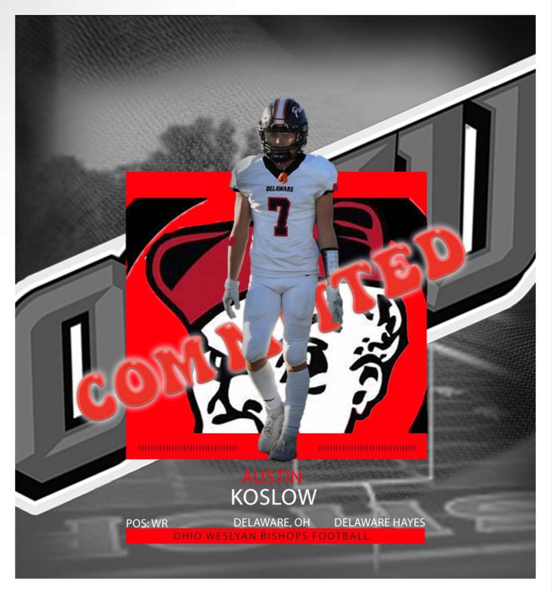 100%🔴⚫️ #committed <a href="/CoachTomWatts/">Tom Watts</a> <a href="/DatWayDozier1/">Coach Doz</a> <a href="/OWUBishopFB/">Ohio Wesleyan Football</a> <a href="/HayesFootball19/">Delaware Hayes Football</a>