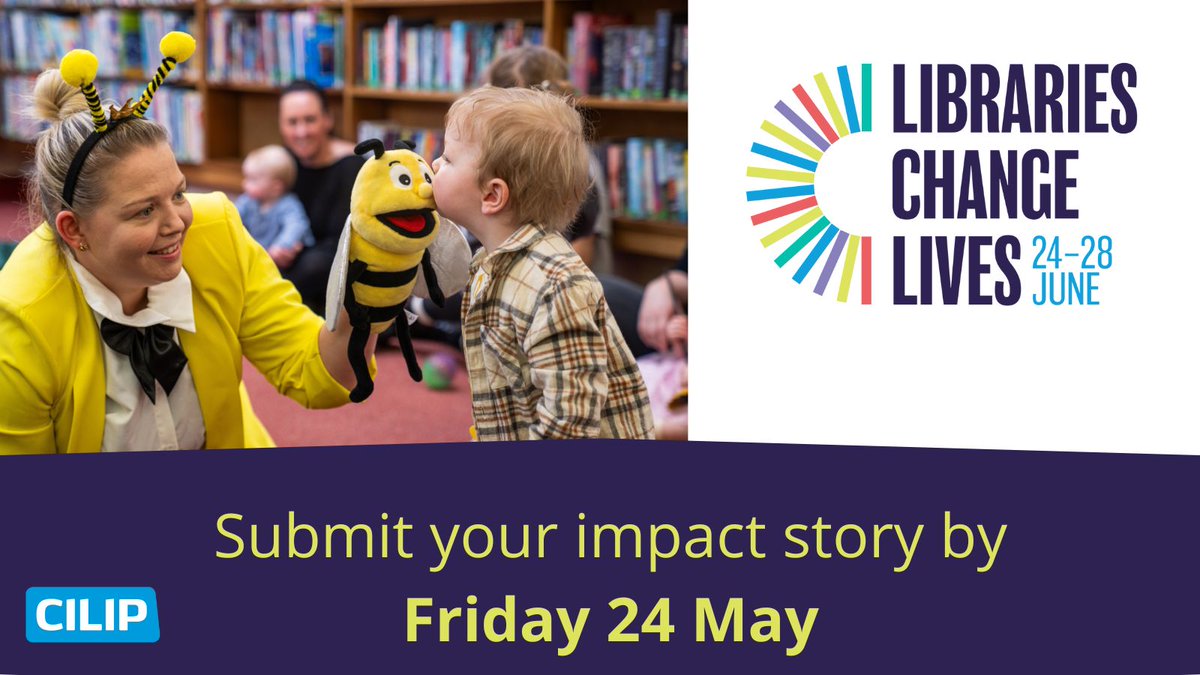 📚 This summer, our friends at @CILIPinfo are putting libraries in the spotlight with their 'Libraries Change Lives Week' - and they need your help! Share your library impact story for them to present to MPs in Parliament this June. 👉🏼 buff.ly/4dBEzzl