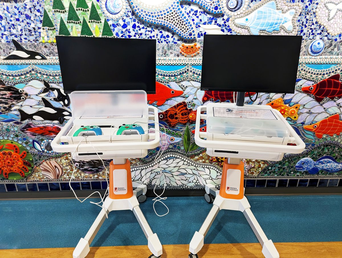 Every day brings us closer to this year's VTuber Summer Slam, and more opportunities to create moments of joy like this one 😊 These two GO Karts were funded by #VTuberSS2023! They're happily rolling around Mary Bridge Children's Hospital in Tacoma, WA 🎮