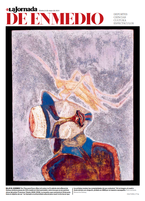 Hoy en #LaJornadaDeEnmedio: Bajo el nombre 'Ten Thousand Suns' ('Diez mil soles'), la 24 edición de la @biennalesydney exhibirá piezas de 116 creadores internacionales, entre las que se encuentran obras del pintor #FranciscoToledo (1940-2019). bit.ly/44DZY6Z