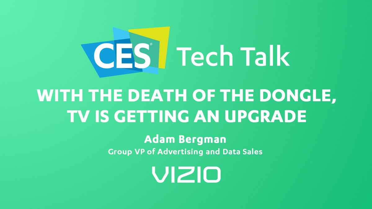 Doom scrolling is becoming a thing of the past thanks to @Vizio 🤯 On this week’s #CESTechTalk, @JamesKotecki sits down with Adam Bergman, Vizio’s Group VP of Advertising and Data Sales. Hear about the latest innovations to keep TV tech entertaining: ces.tech/events-program…
