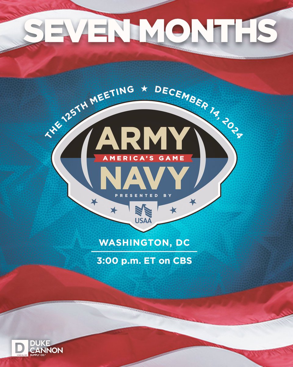 It's never too early to start thinking #ArmyNavy

1️⃣2️⃣5️⃣th Meeting in Washington, DC this December.
