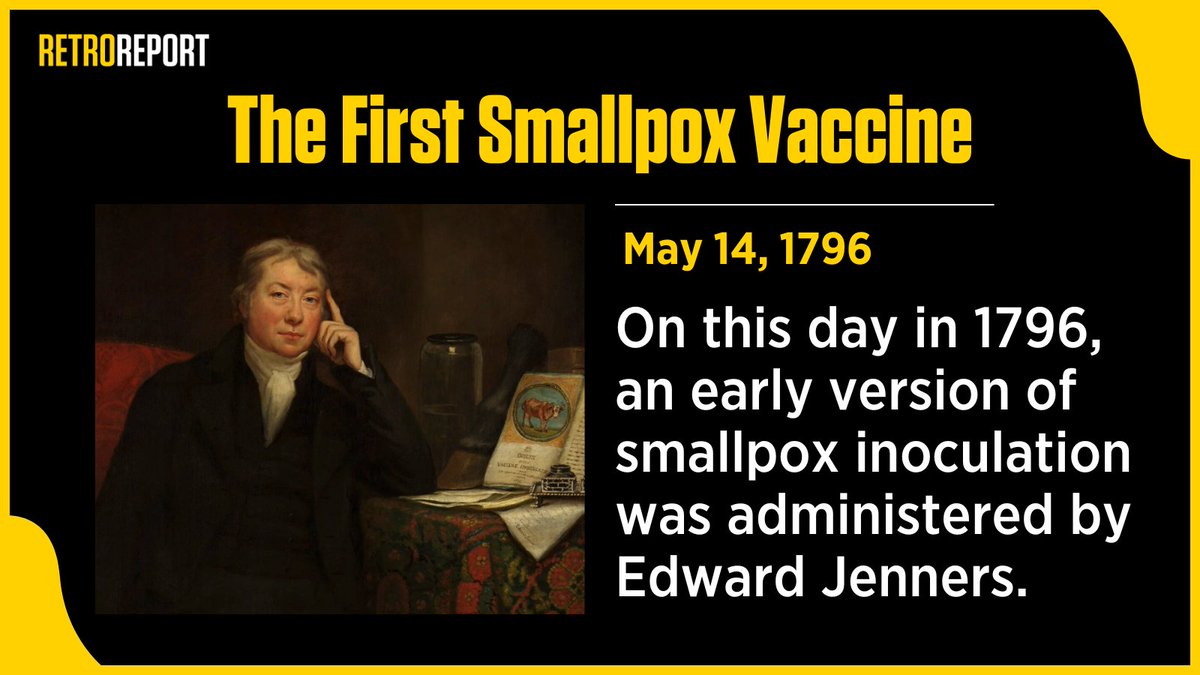 Scientists developed more sophisticated forms of the smallpox vaccine by the mid 20th century, and a global inoculation initiative led to the eradication of the disease in 1980. Learn more about the fight to defeat smallpox in our video: retroreport.org/video/coronavi… #history #OTD
