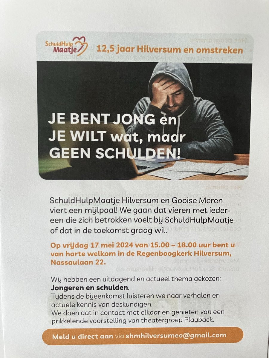 SHMHilversum's tweet photo. Aanstaande vrijdag 17 mei Regenboogkerk Hilversum https://t.co/5zhsOJ9OYR