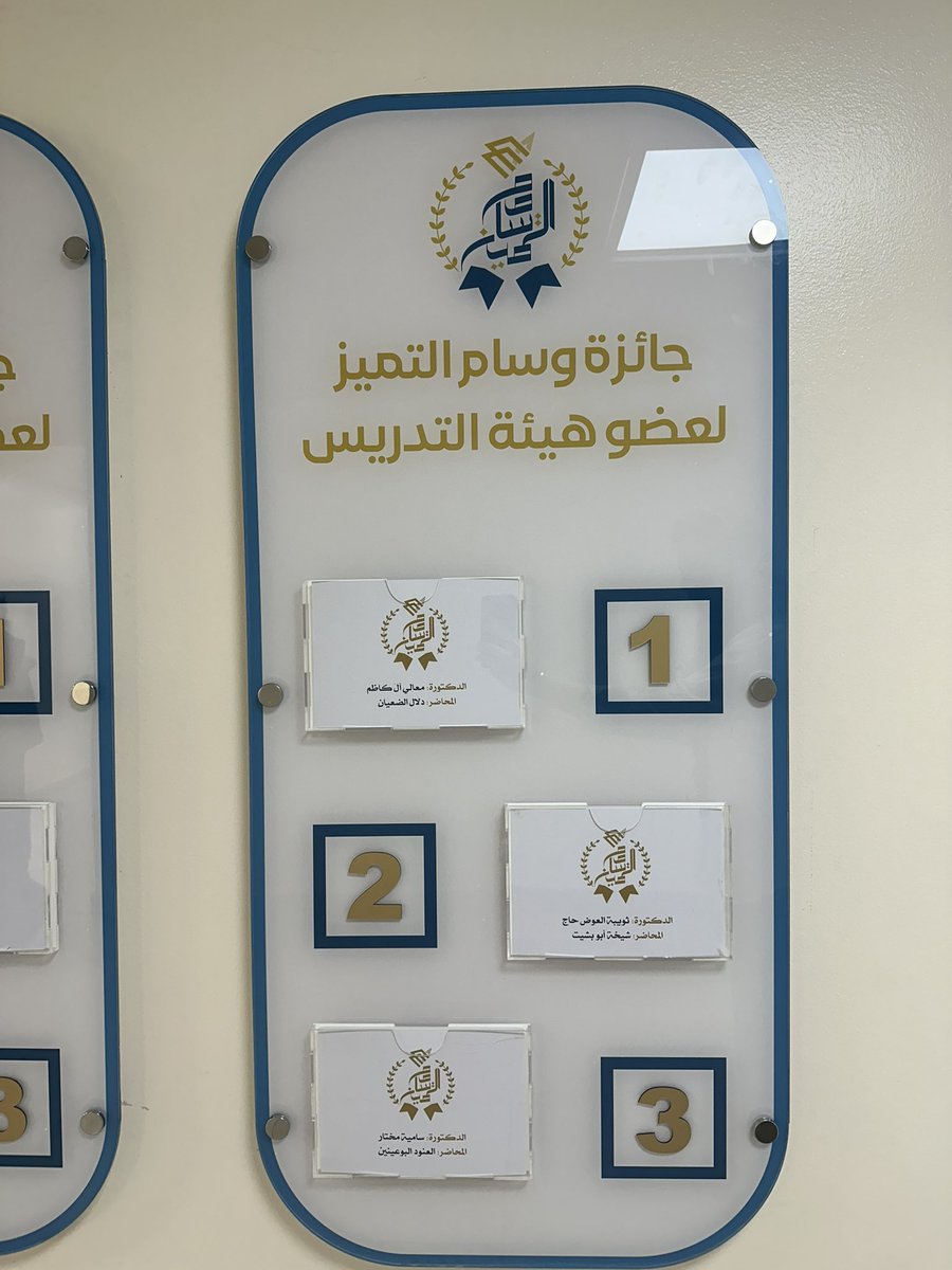 ECD_IAU's tweet photo. المركز الأول في جائزة وسام التميز لخدمة المجتمع كانت من نصيب متميزة القسم د. سامية مختار 🏆🤍

المركز الأول في الجائز لعضو هيئة التدريس للمحاضرة دلال الضعيان 🏆🤍

المركز الثالث في الجائزة لعضو هيئة التدريس د. سامية مختار 🏆🤍 https://t.co/P1GncSGZ3v
