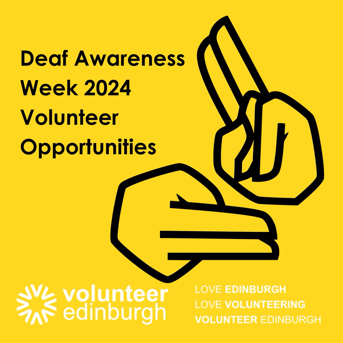 🧏🏻‍♀️ Deaf Awareness Week 2024 may have ended but we still have some fantastic opportunities working within the D/deaf community in Edinburgh! See more here: volunteeredinburgh.org.uk/volunteer/find… #DeafAwarenessWeek2024 #VolunteerEdinburgh