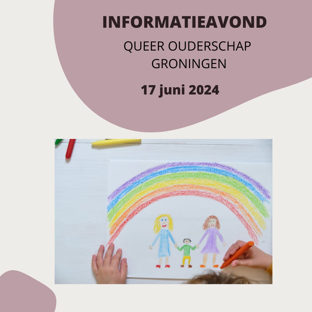 Op maandagavond 17 juni is er in Groningen een avond over queer ouderschap. Eke Krijnen (auteur van Een echte ouder), Afra Rijkhoff (dochter van 2 moeders en docu-maakster) en ik zijn aanwezig om onze ervaringen te delen en vragen te beantwoorden.
loom.ly/Lp1dRzA