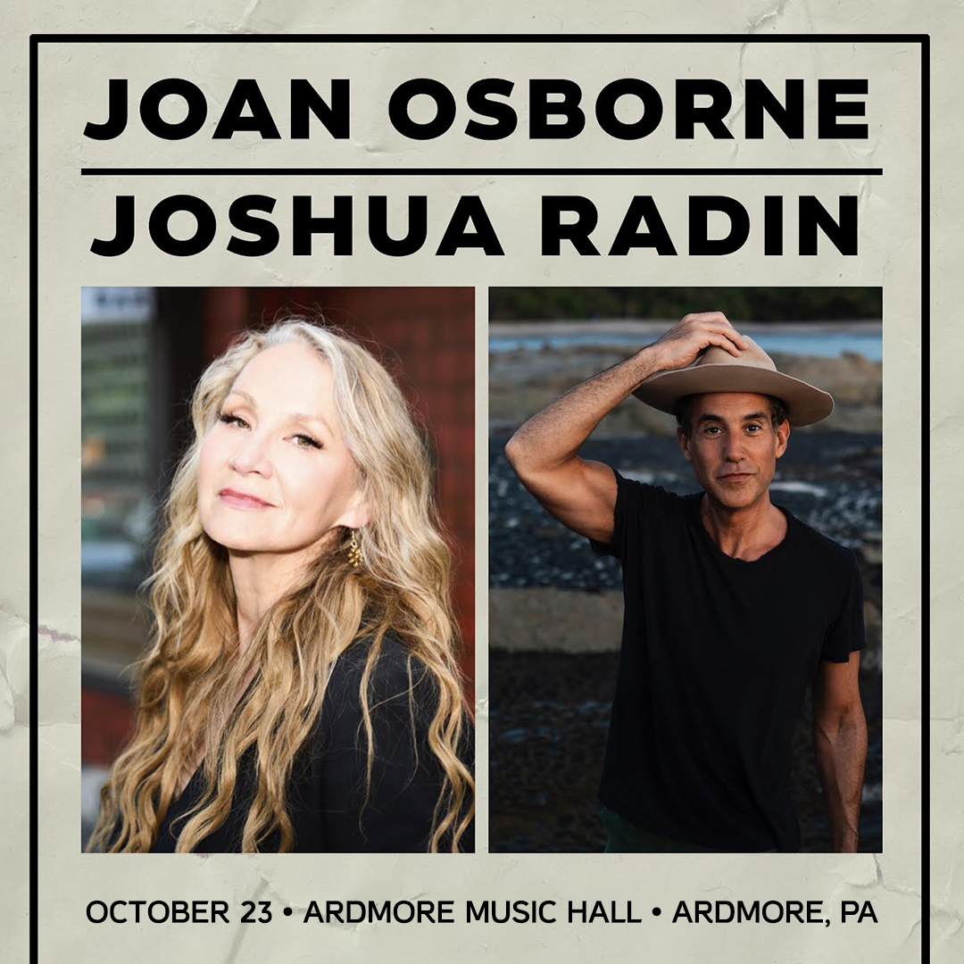 ON SALE FRIDAY 📻🎙️ @Joan_Osborne, the voice and writer behind 'One of Us,' and @JoshuaRadin, the indie anthem maker steeped in rich folk tradition, return to Philly's Main Line this October 🎟️ bit.ly/JO_JR_AMH24
