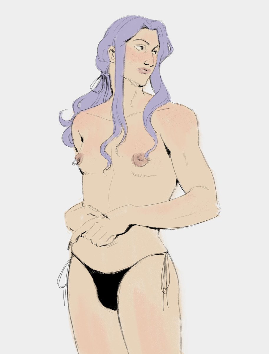 One of my favourite Leones I drew... she's at the beach I guess #jjba