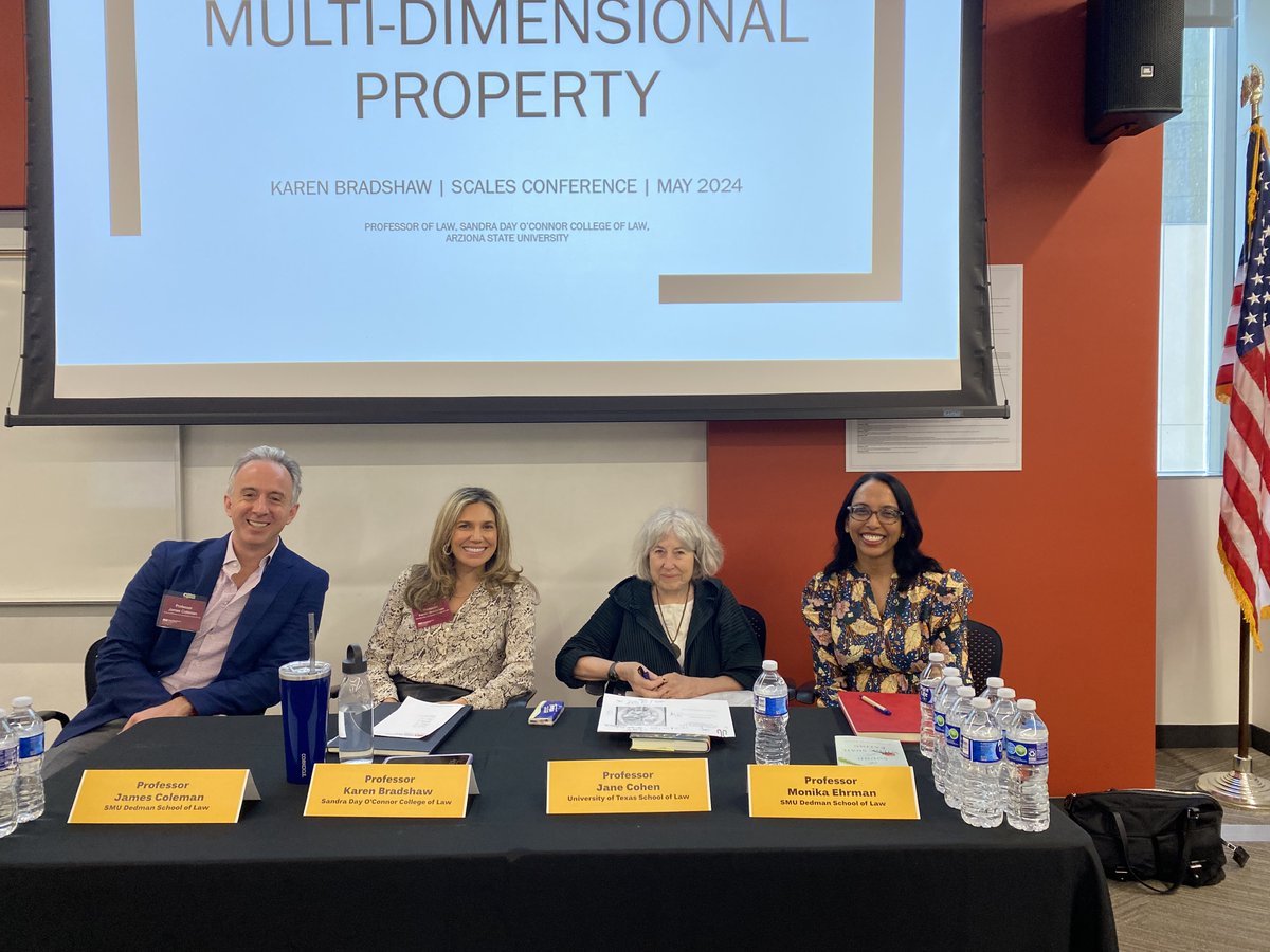 Fantastic panel on natural resource collaboration with @KM_Bradshaw @ASUCollegeOfLaw #JaneCohen @UTexasLaw & my @SMULawSchool energy bestie @EnergyLawProf!