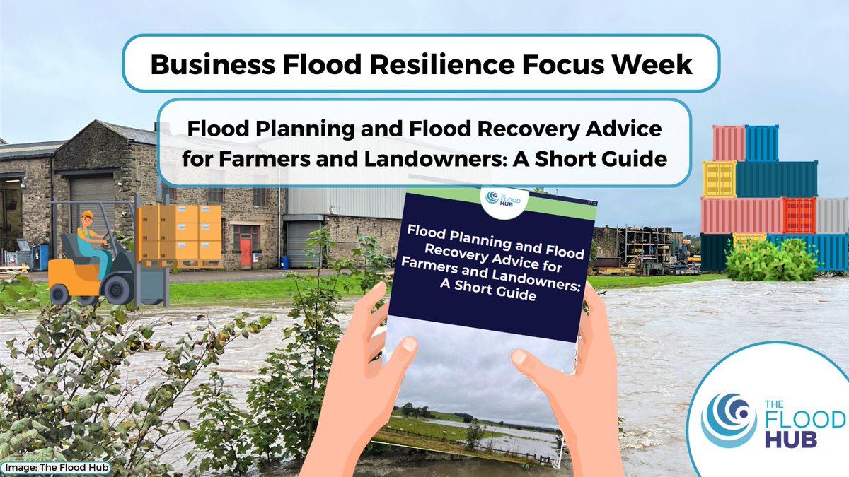 #Farmers, check out our new guide to flood planning which covers everything from preparing ahead of a flood, to recovering should your land ever experience one🚜 👉 thefloodhub.co.uk/wp-content/upl… #BCAW2024 #FloodAware #BusinessContinuity #BusinessResilience #BritishFarming