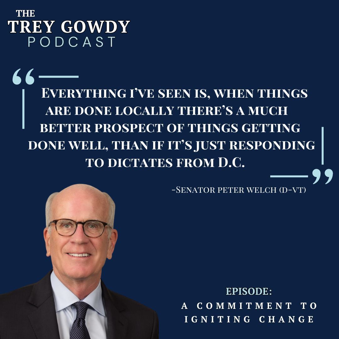 As a seasoned community organizer, @SenPeterWelch has firsthand accounts of how quickly change can come through local initiatives. He joins @Tgowdysc to share how he uses his platform and previous life experiences to influence positive outcomes. buff.ly/43GRISm