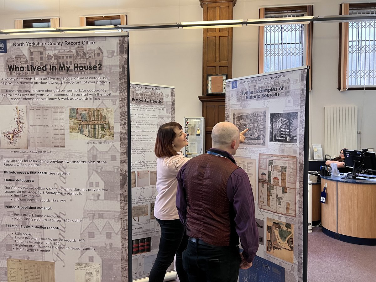 Our House History exhibition, Raise the Roof, is at #Selby Library until Wednesday 29 May . You'll be able to investigate the history of your home and how it may have changed over time. Find out more at northyorks.gov.uk/leisure-touris…