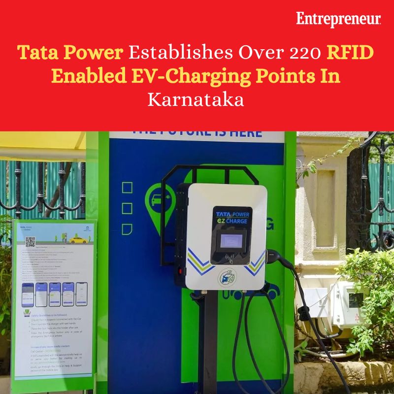 Tata Power Establishes Over 220 RFID Enabled EV-Charging Points In Karnataka
Read more:- entrepreneur.com/en-in/news-and…

#TataPower #RFIDCharging #EVCharging #KarnatakaPower #BrigadeGardenia #DivyashreeElanHomes #RenewableEnergy #ElectricVehicle #SustainableLiving #CleanEnergy