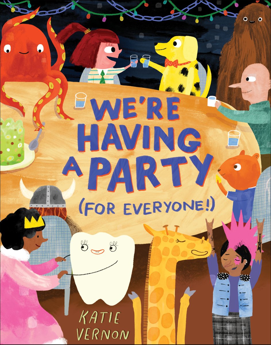 Join the celebration with #WereHavingAPartyForEveryone—a delightful picture book about hosting a party for all—from author-illustrator Katie Vernon! Grab a copy of this whimsical story full of fun and furry friends and let's party! #BookBirthday bit.ly/4bHaopn