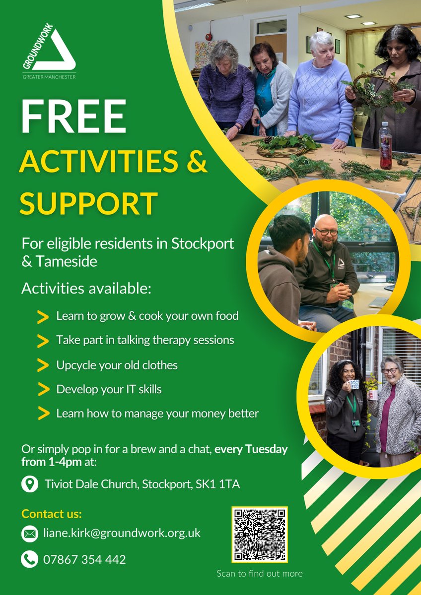 Our partners from @GroundworkGM are bringing another free pop-up & grow session to Brinnington this afternoon from 2pm - and while you plant you can learn more about the Support to Succeed project and the many activities it can offer for the financially inactive. @StockportMBC