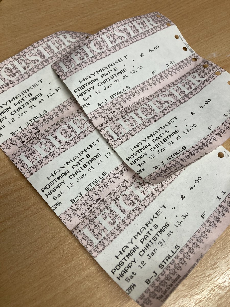 Find of the day in the pocket of a prop jacket…just some theatre tickets! 
And they are only 33 years old!!