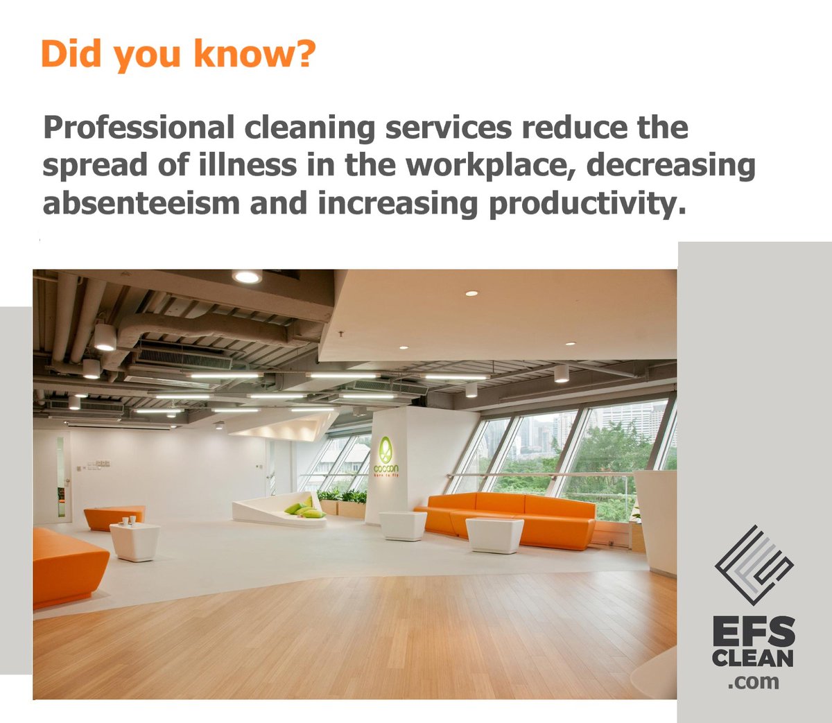 So many benefits to quality commercial cleaning. #Calgary #cleaningservices #janitorialservices