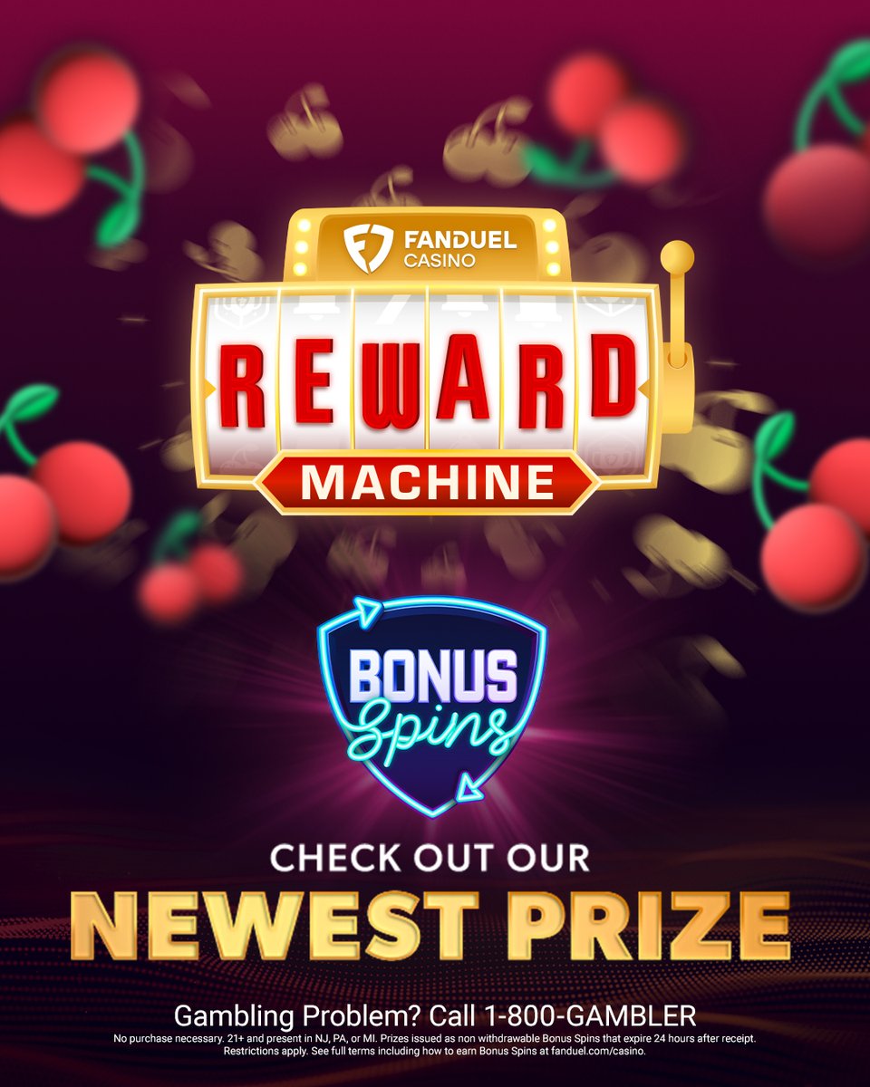 You can now win Bonus Spins on our free-to-play Reward Machine 🎰