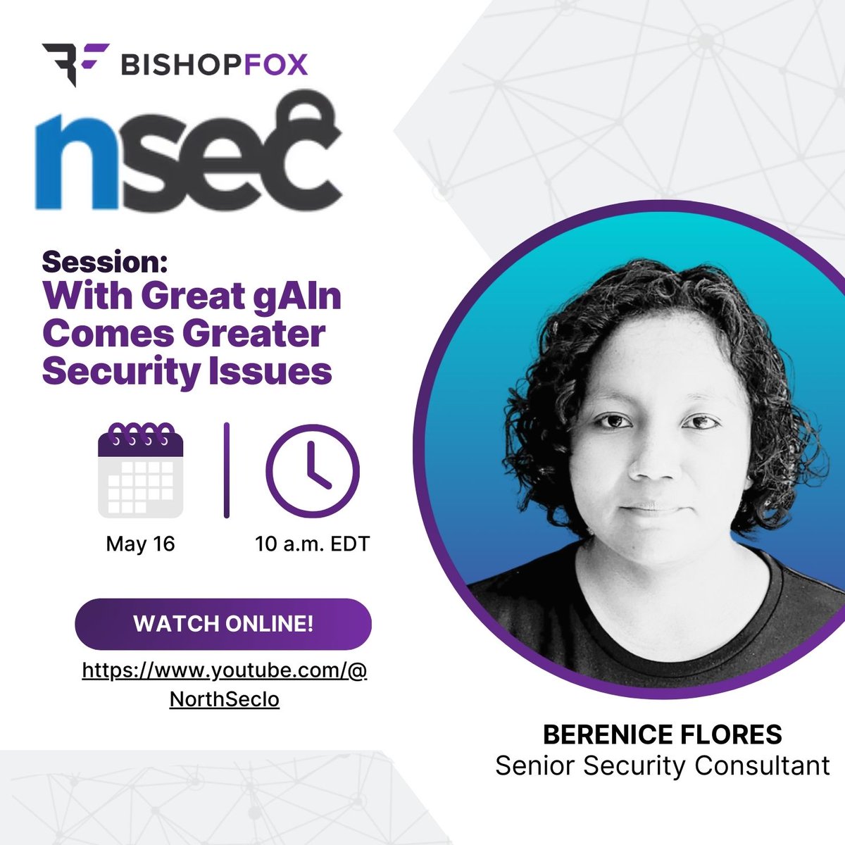 Don't miss our own Berenice Flores presenting tomorrow at @NorthSec_io in Montreal. She'll be discussing some of the risks associated with scaling ML frameworks. Learn more at bfx.social/3yrVjZz #AI #CyberSecurity