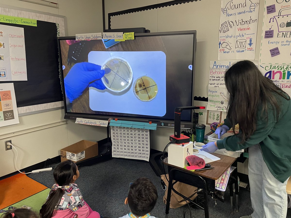 Our 1st and 2nd grade students were able to see what grew in their Petri dishes after what they swabbed last ADSY Tuesday in Science. Their face says it all! Bacteria is EVERYWHERE!! <a href="/ErmelES_AISD/">Ermel Elementary</a> <a href="/lizjanec/">Elizabeth Cardozo</a> <a href="/GarciaMandy_/">Mandy Garcia</a>