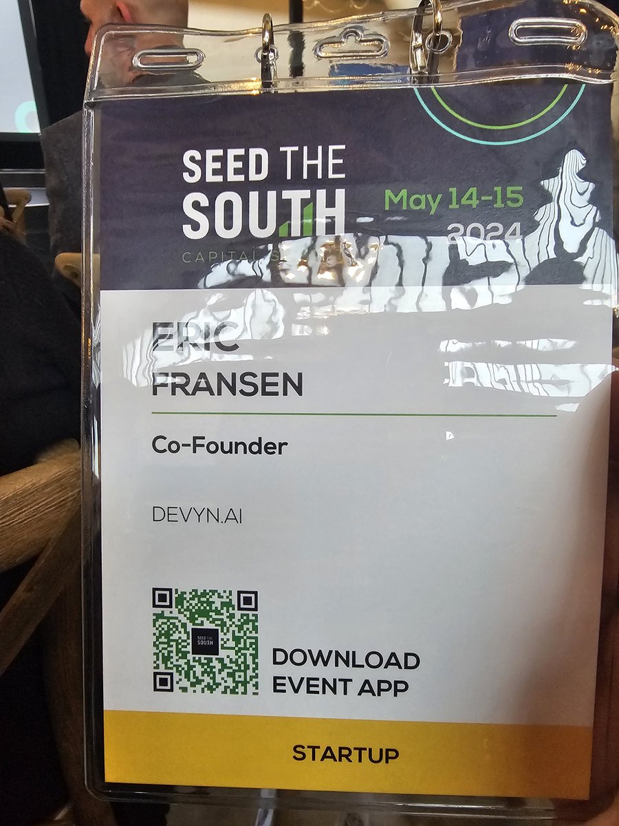 ericfransen's tweet image. Let's Go! Seed of the South with @InnovateCLT #cltstartup #DEVYN