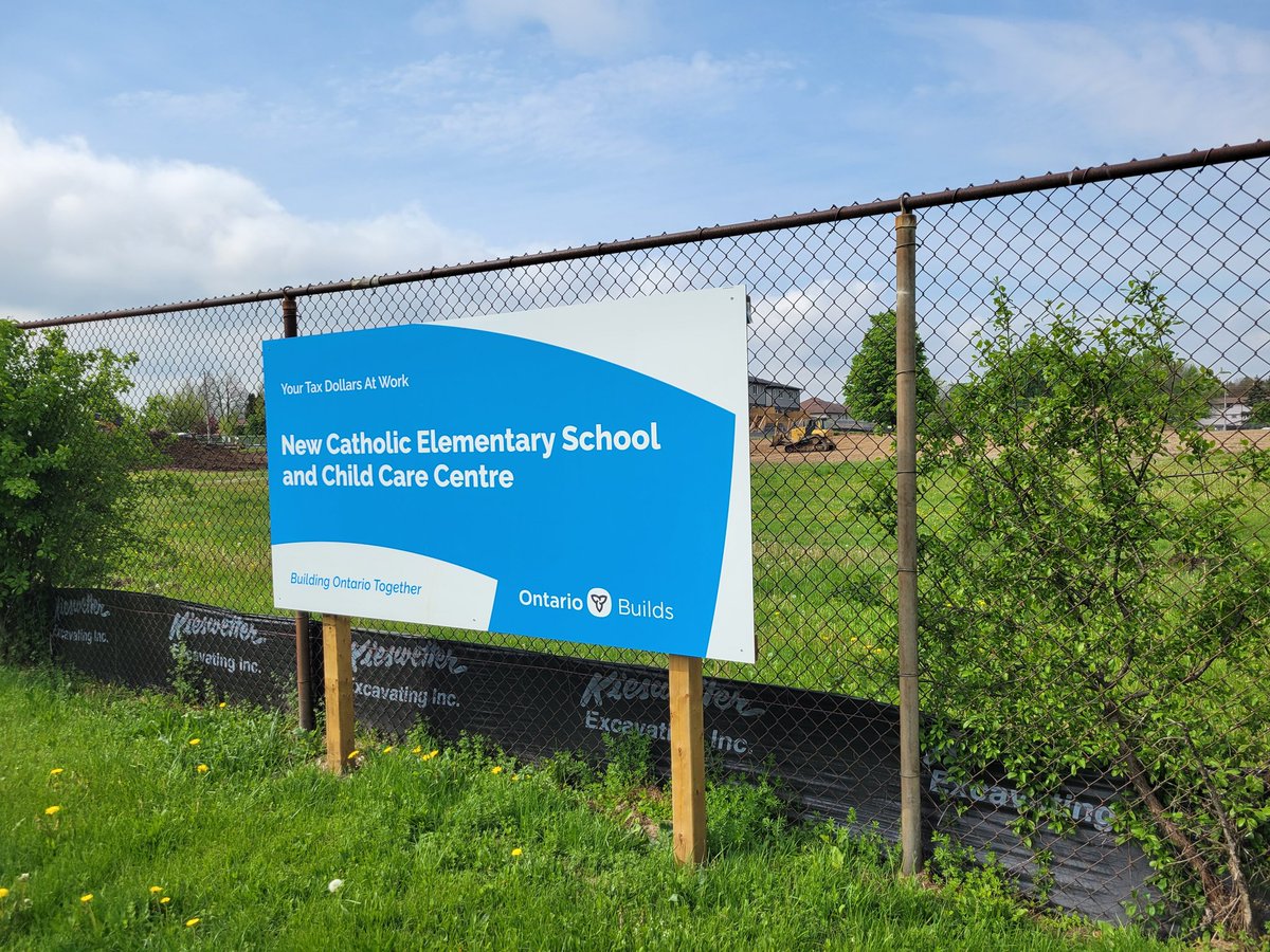 AnnaTaylorWCDSB's tweet photo. We have broken ground at the future St. Patrick CES! @WCDSBFacilities  Stay tuned for updates. https://t.co/6XR51DLQCA