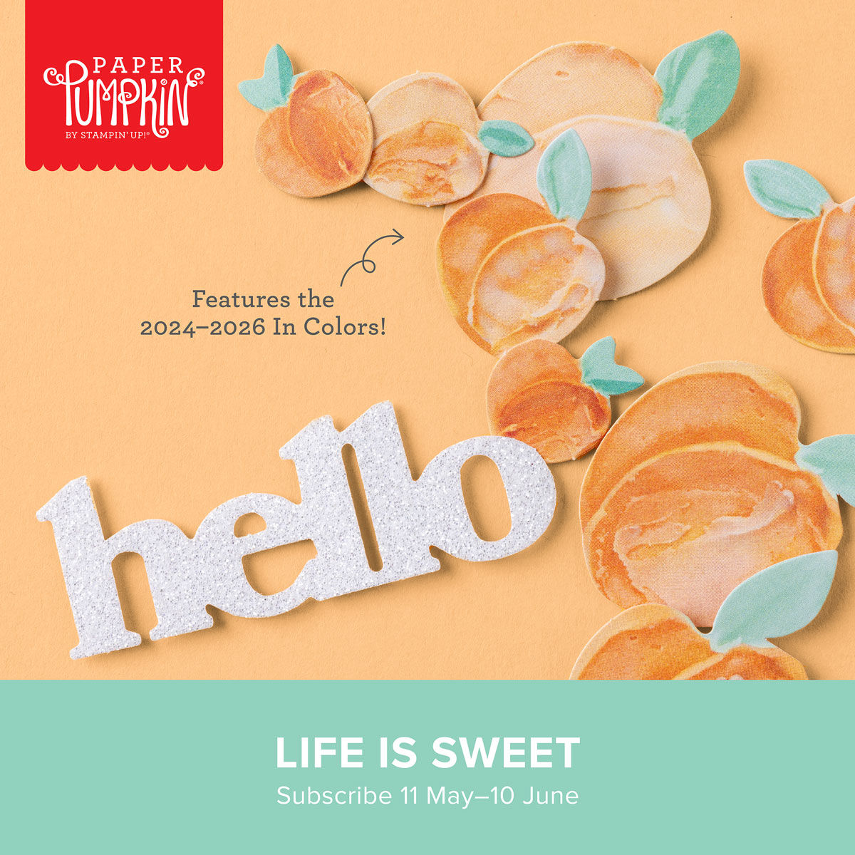 Here is the Paper Pumpkin Kit for June, Life Is Sweet. Makes 9 fruit-themed cards in 3 designs. Glimmery sentiments. New In Colors. Comes in the mail when you subscribe! JOIN:  PaperPumpkin.com karenstamps.com/paper-pumpkin-… #paperpumpkin #stampinup #cardmaking #cardkit #cards