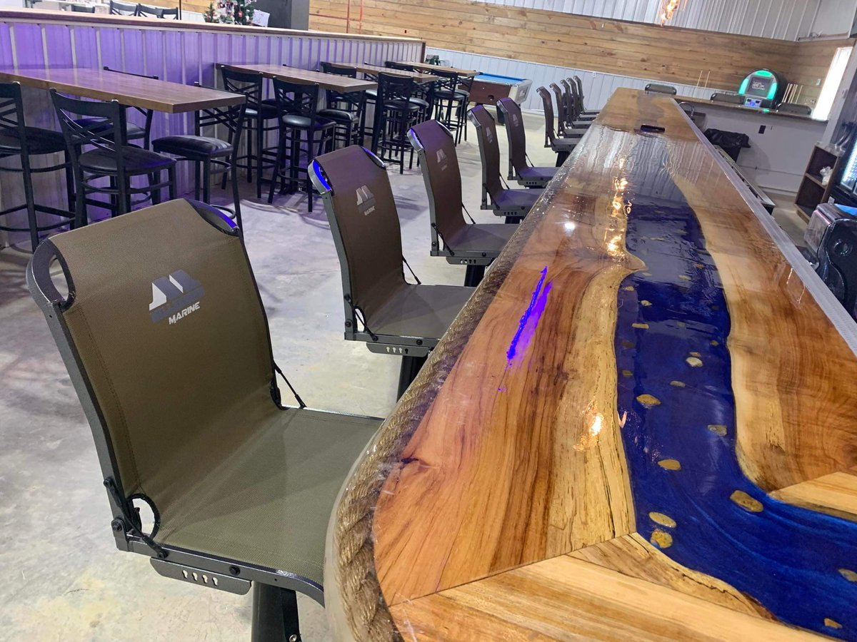 We love seeing the creative ways our customers use their boat seats. This is an awesome set up! Thanks for sharing with us Kenny! 📍@K&M Coffee Korks & Camo in Farmerville, LA 📸 Kenny Kavanaugh #MillenniumMarine #FishMillennium #boatseats #anglerapproved #catchoftheday