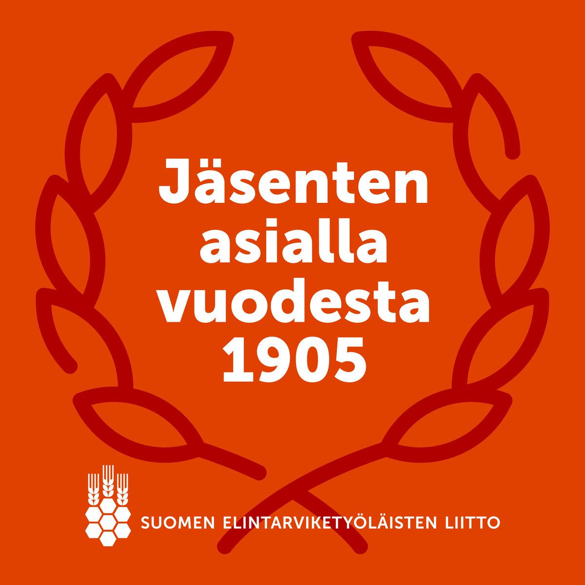 Juhlapäivä! Leipureiden ja kondiittoreiden ammattiosastot Helsingistä, Tampereelta, Turusta, Oulusta, Vaasasta ja Viipurista päättivät yhdessä ajaa alan työntekijöille parempia työoloja. Suomen leipuri- ja kondiittoriosastojen ensimmäinen edustajakokous oli Tampereella 14.5.1905.