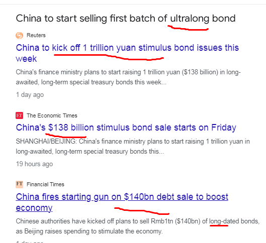 China started selling 
Ultralong bonds 
this is in Yuan 

just as US did bonds in USD 

killin move 

RUSCHINUSA