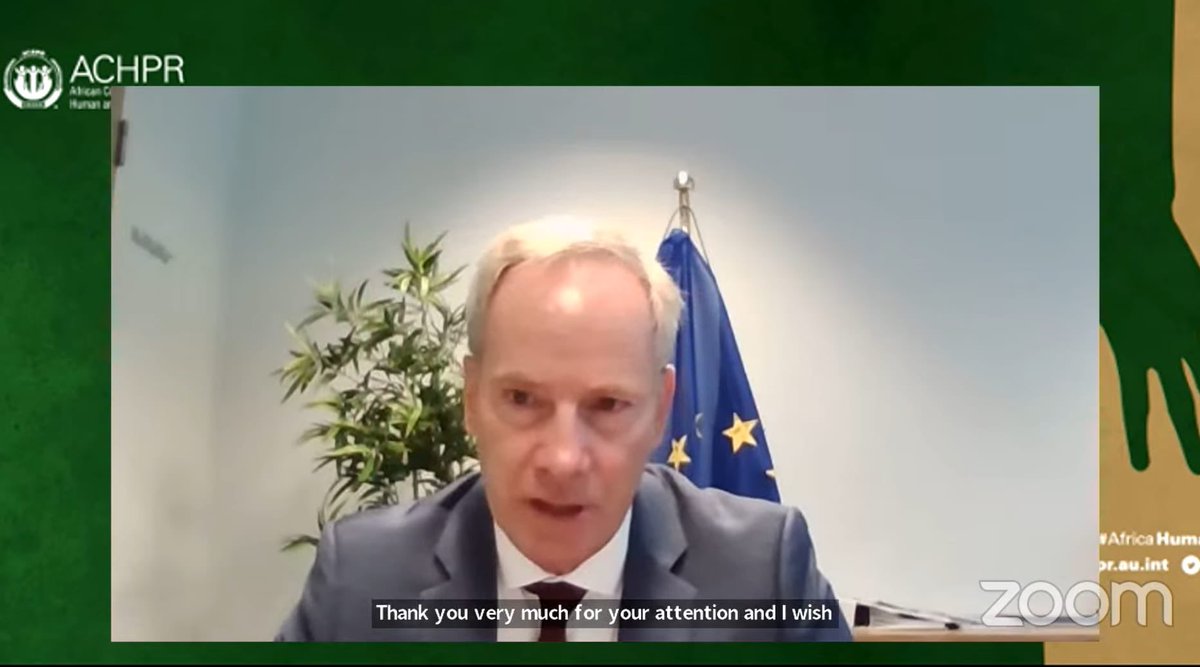 Privileged to address the opening ceremony of the #ACHPR 79th Ordinary Session. EU's relationship with the #AU is of strategic importance, and we more than ever need to stick together in order to protect the fundamental and universal rights of our people.