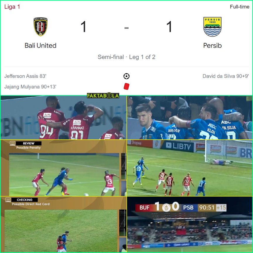 Semifinal leg pertama Bali United vs Persib Bandung berakhir imbang 1-1 🤝 Gol dicetak Jefferson Assis & David Da Sivla Gimana komentar nya untuk laga ini?