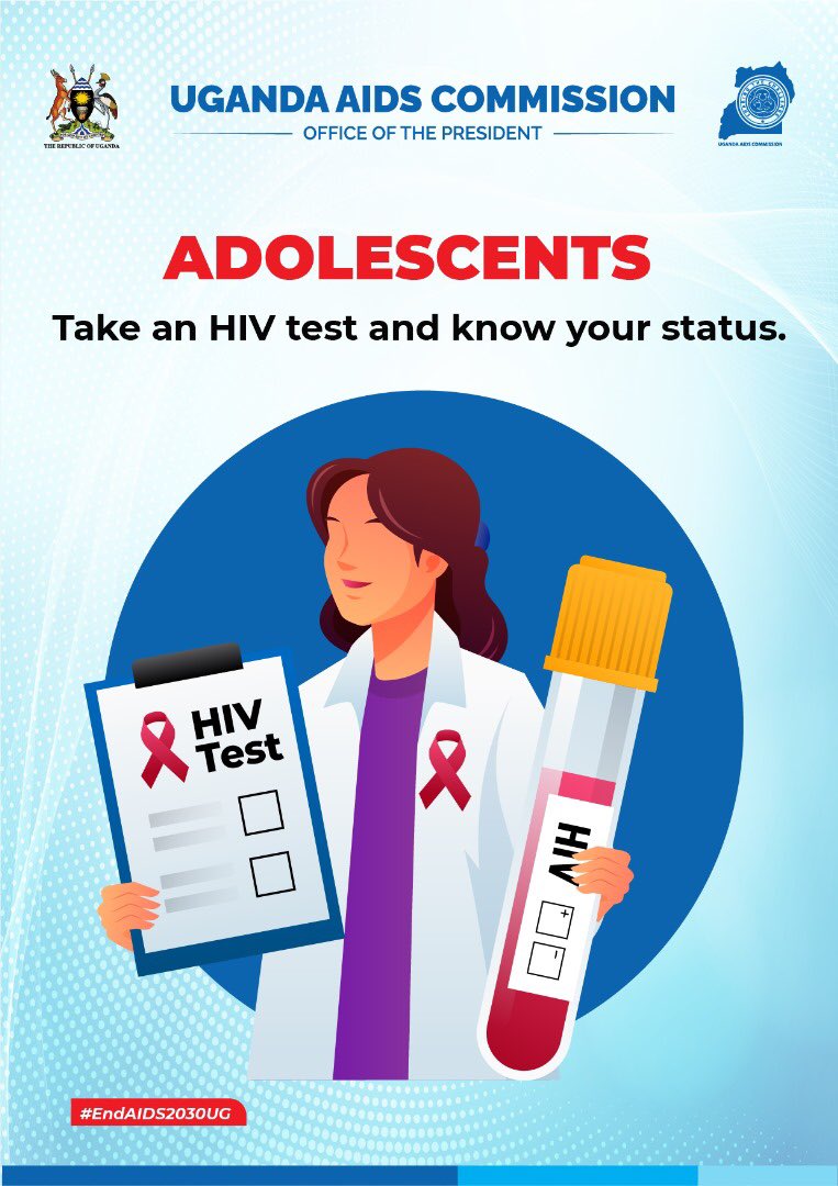 Adolescents are prone to getting HIV since they make quick decisions. They are excited about minor and short term luxuries which pulls them into sexual behaviors. Therefore they are called upon to always test for HIV for a healthy life. #EndAIDS2030UG #CandleLightMemorialDay