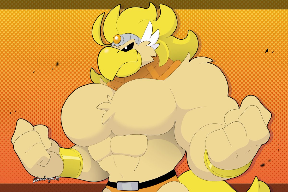 A fanart of Rawk Hawk 🦅💪 I’m looking forward to play Paper Mario Thousand Year Door for the first time. ☺️