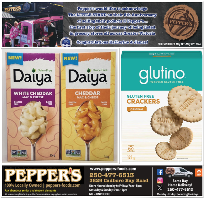 TheCeliacScene's tweet photo. 📷 If it's Tuesday - it must be @PeppersFoods Flyer Day! https://t.co/IiD6LGXJGJ
📷 Introducing @daiyafoods Mac 'n Cheese!
📷 UVIC &amp; Camosun Students! 10% discount every day!
📷 Seniors! 10% off Tuesdays &amp; Wednesday!
#glutenfree #dairyfree #comfortfood #pastaperfect #celiac https://t.co/VwGDdce0jV