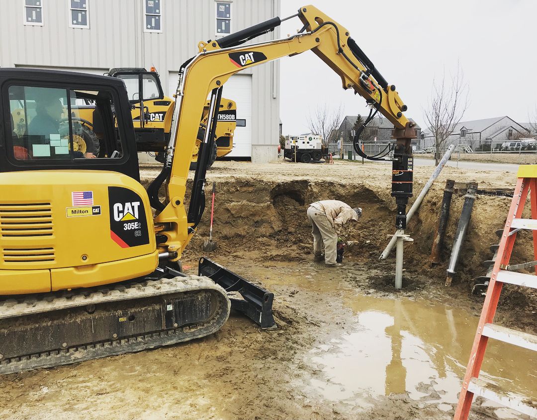 buckmag's tweet photo. IDEAL 3.5" .216 wall material was being installed to 60 kips and depths of 21 to 35'. Due to a known layer of organic fill, pre-drilling was necessary in certain areas.
Credit: @DanbroLLC
#Pilebuck #Danbro #micropiles #deepfoundations #construction https://t.co/n6vPNPdODB