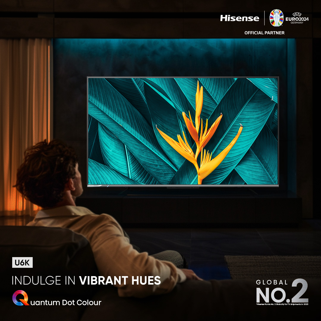 Dive into a world of stunning colors and breathtaking clarity with the Hisense U6K. Every scene comes to life with unmatched vibrancy and depth. Buy Now: bit.ly/4apgnNI bit.ly/3WzKAXg #U6K #hisenseindia #hisensetv