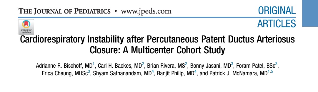 In this newly published research study we highlight that post-PDA closure instability is characterized primarily by systemic hypertension and oxygenation failure.

Full article here! jpeds.com/article/S0022-…