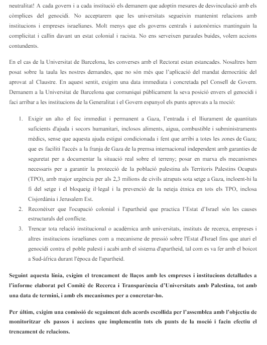 Acampada per Palestina Barcelona 🇵🇸 tweet media