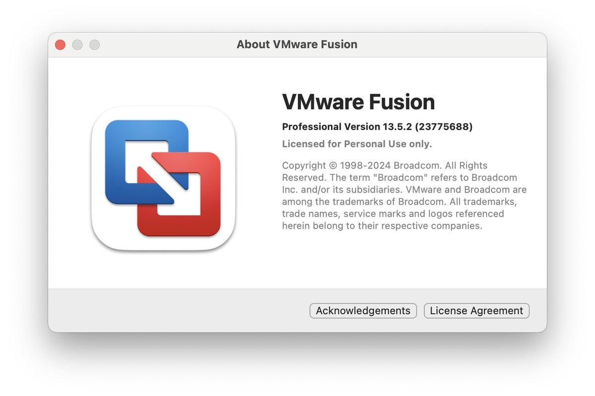 Here’s the big news: VMware Fusion Pro and Workstation Pro are both now available Free for Personal Use! VCF Division blog: blogs.vmware.com/cloud-foundati…