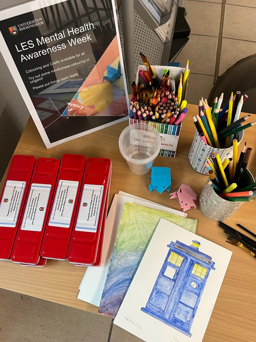 Be kind to your mind this #MentalHealthAwarenessWeek2024 - why not relax and unwind with a free, 'unplugged' activity?🧠 From watercolour painting to origami, or playing board games with friends, join us in the Biosciences Undercroft for a creative escape this week!🎨