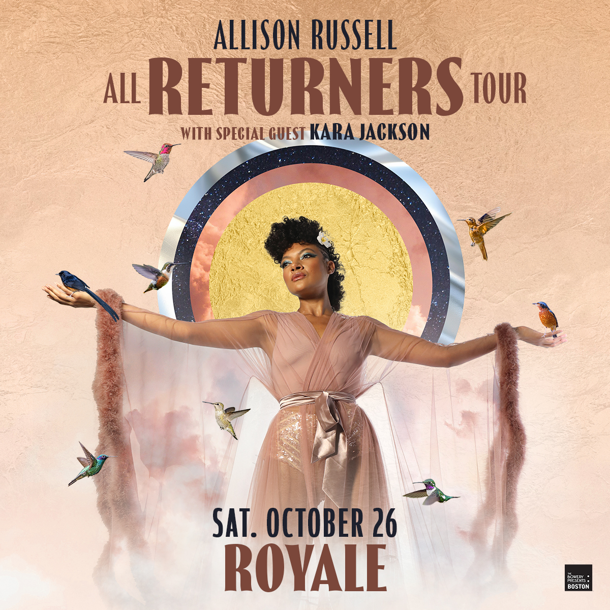 JUST ANNOUNCED! Allison Russell (@outsidechild13) is coming to @RoyaleBoston on Saturday, October 26 with Kara Jackson (@fridahalo) 🚨 Tickets go on sale Friday at 10am // axs.com/events/561817/…