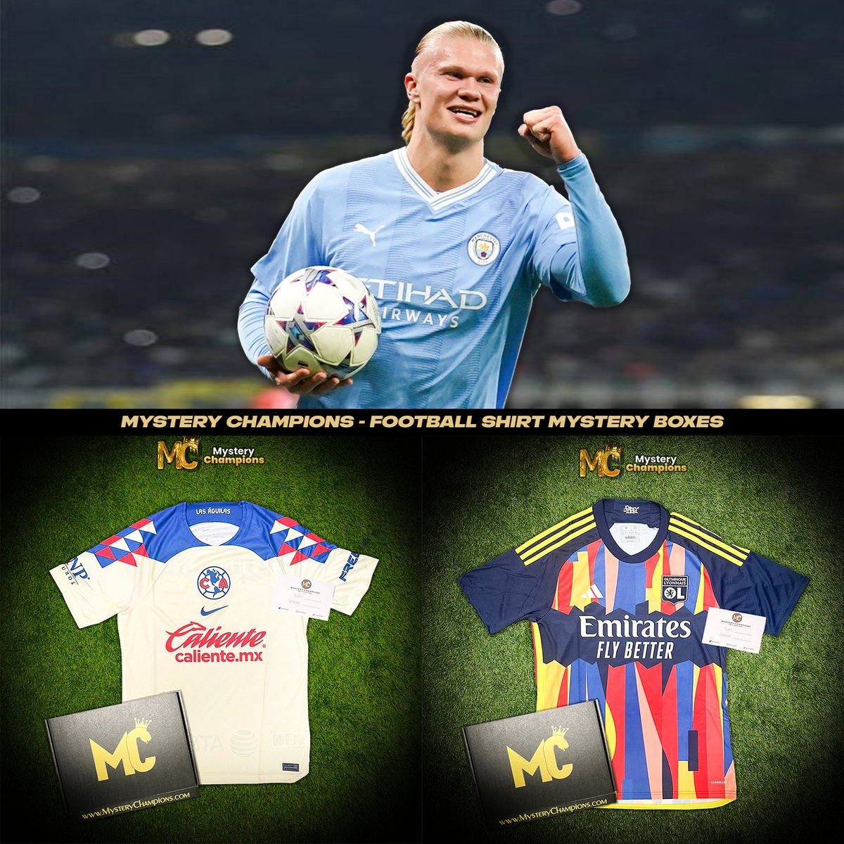 If Erling Haaland 🇳🇴 scores ANYTIME tonight we’ll giveaway a Mystery Football Shirt Box 📦

To enter simply 👇

🔄 Repost
🤝 Follow us @MysteryChampion

Good luck everyone! 🍀